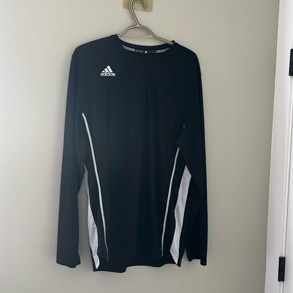 Adidas Black Long Sleeve Athletic Shirt